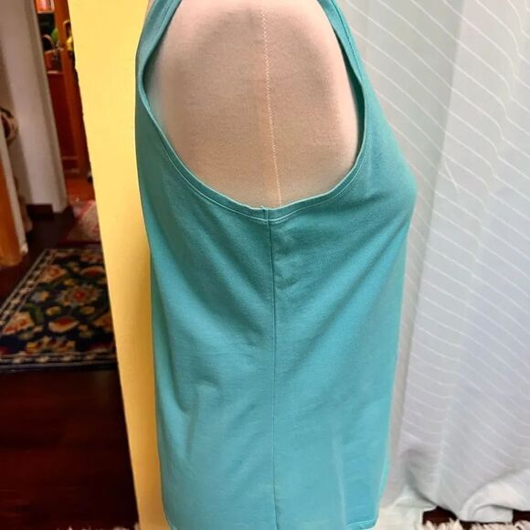 ZOZO Green Sleeveless Tank Top Size Large #YC8 - Picture 2 of 5